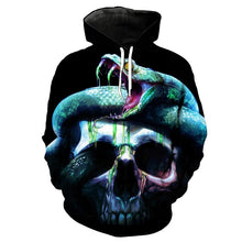 Load image into Gallery viewer, 3D Skull Hoodie Collection V20