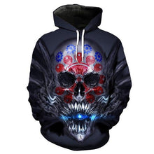 Load image into Gallery viewer, 3D Skull Hoodie Collection V20