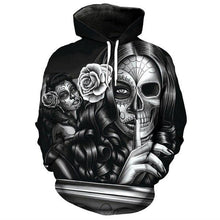 Load image into Gallery viewer, 3D Skull Hoodie Collection V18
