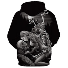 Load image into Gallery viewer, 3D Skull Hoodie Collection V18