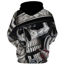Load image into Gallery viewer, 3D Skull Hoodie Collection V18
