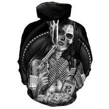 Load image into Gallery viewer, 3D Skull Hoodie Collection V19