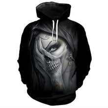 Load image into Gallery viewer, 3D Skull Hoodie Collection V19