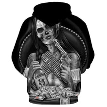 Load image into Gallery viewer, 3D Skull Hoodie Collection V19
