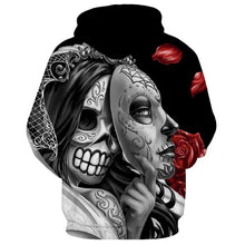 Load image into Gallery viewer, 3D Skull Hoodie Collection V19