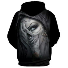 Load image into Gallery viewer, 3D Skull Hoodie Collection V19