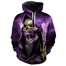 Load image into Gallery viewer, 3D Skull Hoodie Collection V13