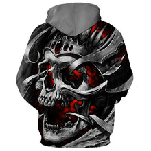 Load image into Gallery viewer, 3D Skull Hoodie Collection V15