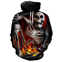 Load image into Gallery viewer, 3D Skull Hoodie Collection V16