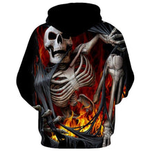 Load image into Gallery viewer, 3D Skull Hoodie Collection V16