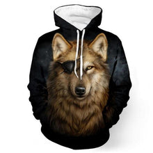 Load image into Gallery viewer, 3D Wolf Hoodie Collection V1