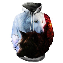 Load image into Gallery viewer, 3D Wolf Hoodie Collection V2