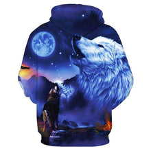 Load image into Gallery viewer, 3D Wolf Hoodie Collection V2