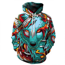Load image into Gallery viewer, 3D Wolf Hoodie Collection V11