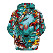 Load image into Gallery viewer, 3D Wolf Hoodie Collection V11