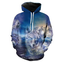 Load image into Gallery viewer, 3D Wolf Hoodie Collection V22