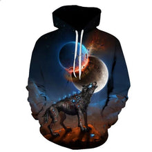 Load image into Gallery viewer, 3D Wolf Hoodie Collection V21