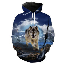 Load image into Gallery viewer, 3D Wolf Hoodie Collection V21