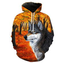 Load image into Gallery viewer, 3D Wolf Hoodie Collection V20