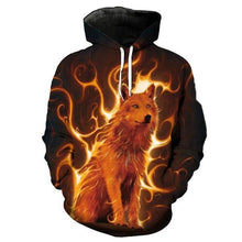 Load image into Gallery viewer, 3D Wolf Hoodie Collection V17
