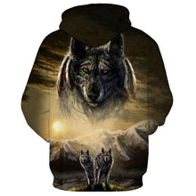 Load image into Gallery viewer, 3D Wolf Hoodie Collection V16