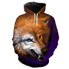 Load image into Gallery viewer, 3D Wolf Hoodie Collection V15