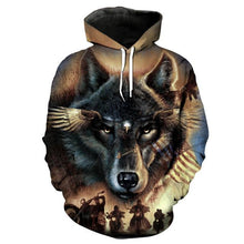 Load image into Gallery viewer, 3D Wolf Hoodie Collection V13