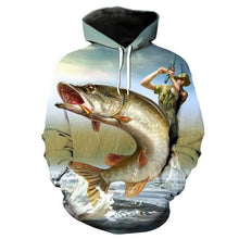 Load image into Gallery viewer, 3D Fish Hoodie Collection V2