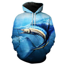 Load image into Gallery viewer, 3D Fish Hoodie Collection V11