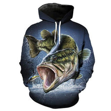 Load image into Gallery viewer, 3D Fish Hoodie Collection V12