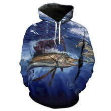 Load image into Gallery viewer, 3D Fish Hoodie Collection V12