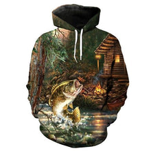 Load image into Gallery viewer, 3D Fish Hoodie Collection V14