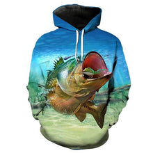 Load image into Gallery viewer, 3D Fish Hoodie Collection V16