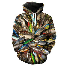 Load image into Gallery viewer, 3D Fish Hoodie Collection V16