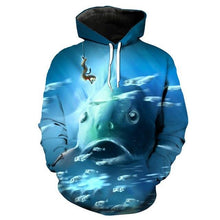 Load image into Gallery viewer, 3D Fish Hoodie Collection V16