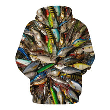 Load image into Gallery viewer, 3D Fish Hoodie Collection V16