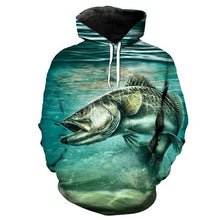 Load image into Gallery viewer, 3D Fish Hoodie Collection V19