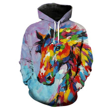 Load image into Gallery viewer, 3D Horse Hoodie Collection V3