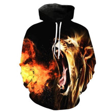 Load image into Gallery viewer, 3D Lion Hoodie Collection V2