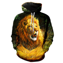 Load image into Gallery viewer, 3D Lion Hoodie Collection V2