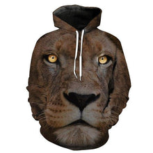 Load image into Gallery viewer, 3D Lion Hoodie Collection V2