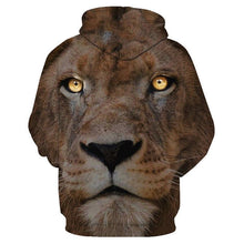 Load image into Gallery viewer, 3D Lion Hoodie Collection V2