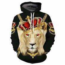 Load image into Gallery viewer, 3D Lion Hoodie Collection V3