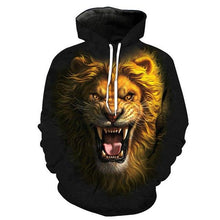 Load image into Gallery viewer, 3D Lion Hoodie Collection V5