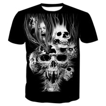 Load image into Gallery viewer, 3D Skull T-shirt Collection V4