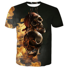 Load image into Gallery viewer, 3D Skull T-shirt Collection V5
