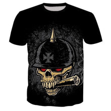 Load image into Gallery viewer, 3D Skull T-shirt Collection V10