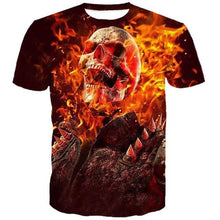 Load image into Gallery viewer, 3D Skull T-shirt Collection V15