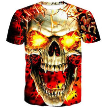 Load image into Gallery viewer, 3D Skull T-shirt Collection V15