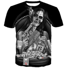 Load image into Gallery viewer, 3D Skull T-shirt Collection V16